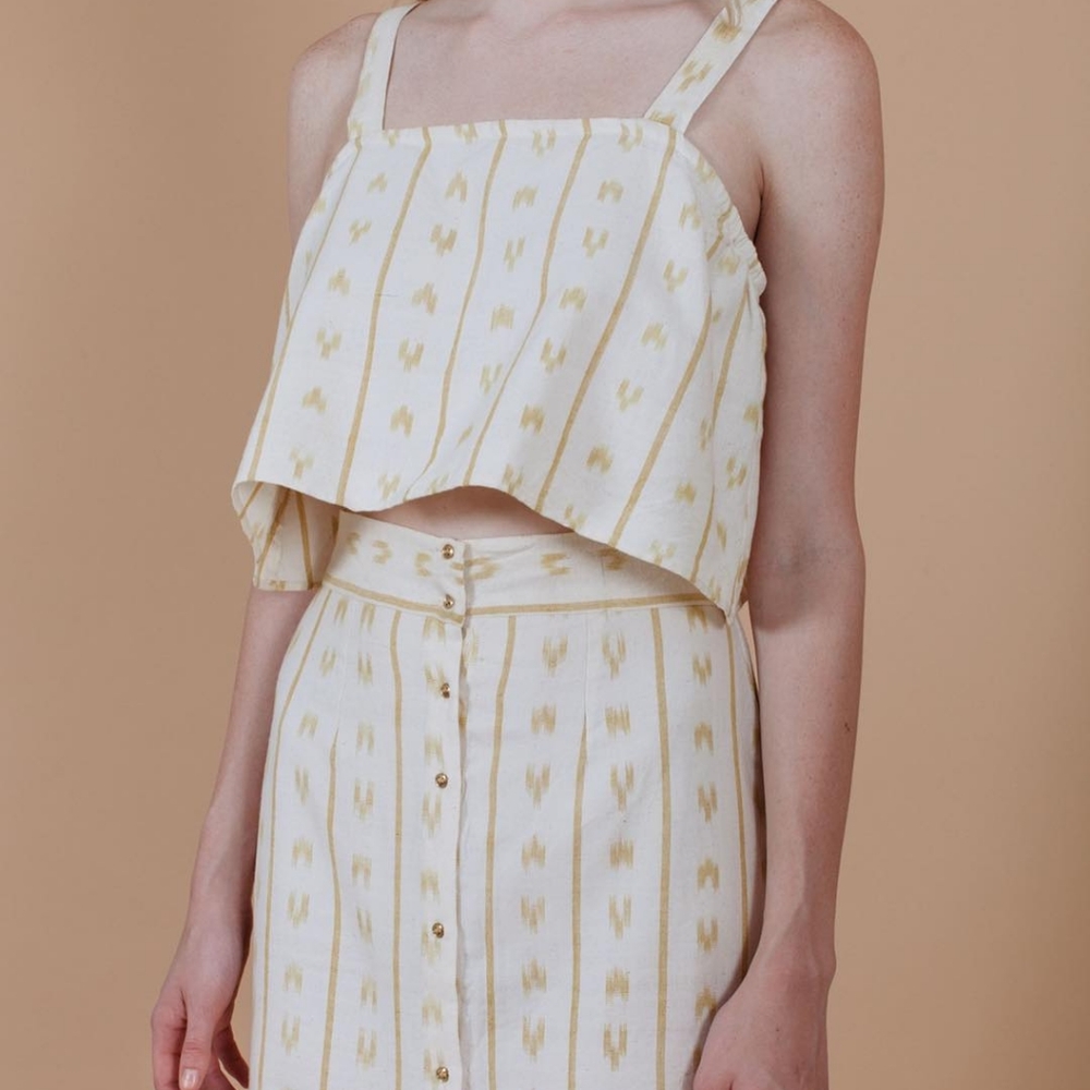 Apiece Apart crop top and midi skirt set